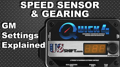 GM Speed Sensor Settings