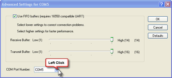 Step seven of USB Adapter Setup Change - USB to Serial Bridge Properties