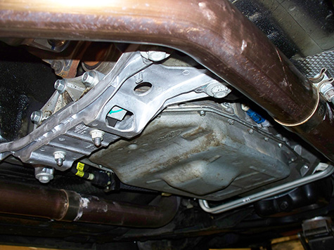 Mustang transmission pan