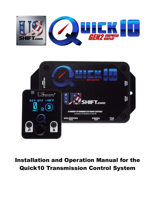 Quick 10 installation manual