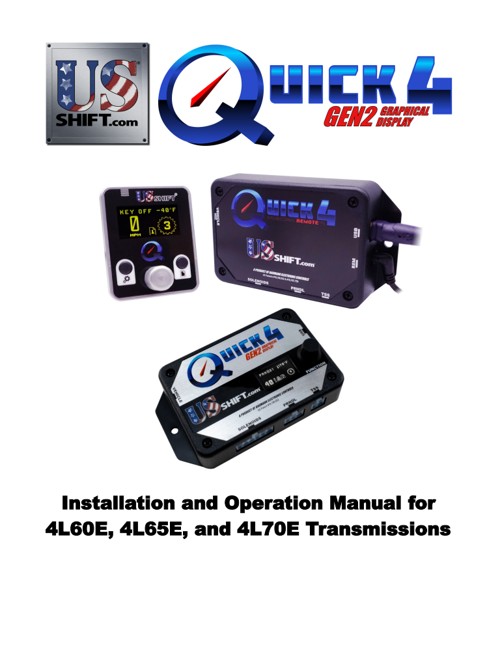 Quick 4 4l60e installation manual
